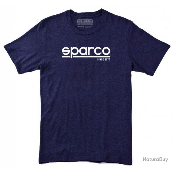 Collection de t shirts Sparco Teamwork 20 designs et coloris au choix Classique bleu