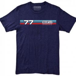 Collection de t shirts Sparco Teamwork 20 designs et coloris au choix Martini 77 bleu