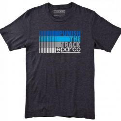 Collection de t shirts Sparco Teamwork 20 designs et coloris au choix Punish the track noir