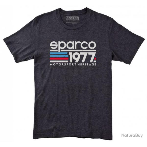Collection de t-shirts Sparco Teamwork - 20 designs et coloris au choix 2XL 1977 vintage noir