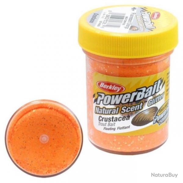 Pte  truite Berkley PowerBait Natural Scent Trout Bait Fromage / Gl - Crustac / Fluo Orange