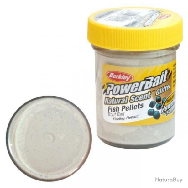 Pte  truite Berkley PowerBait Natural Scent Trout Bait Fromage / Gl - Pellet / White