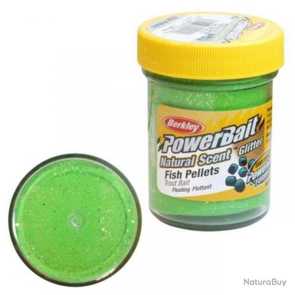 Pte  truite Berkley PowerBait Natural Scent Trout Bait Fromage / Gl - Pellet / Spring Green