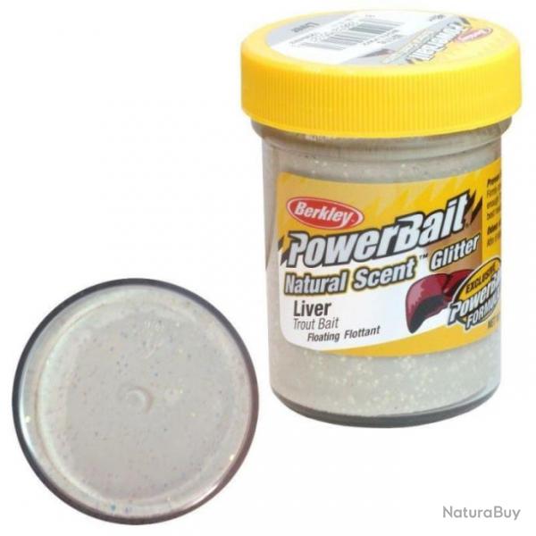 Pte  truite Berkley PowerBait Natural Scent Trout Bait Fromage / Gl - Foie / White