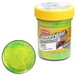 Pâte à truite Berkley PowerBait Natural Scent Trout Bait Fromage / Gl - Foie / Fluo Green Yellow