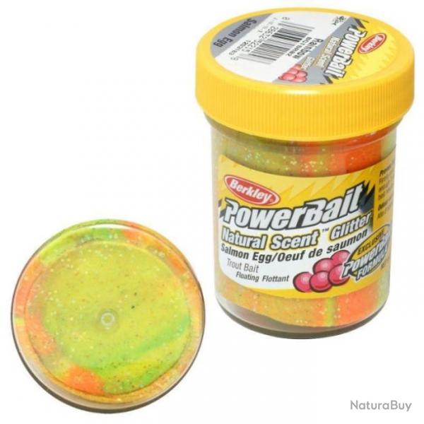 Pte  truite Berkley PowerBait Natural Scent Trout Bait Fromage / Gl - Saumon / Rainbow