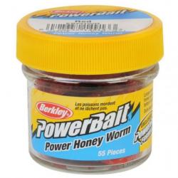 Appât Berkley PowerBait Honey Worm - Par 55 - Red