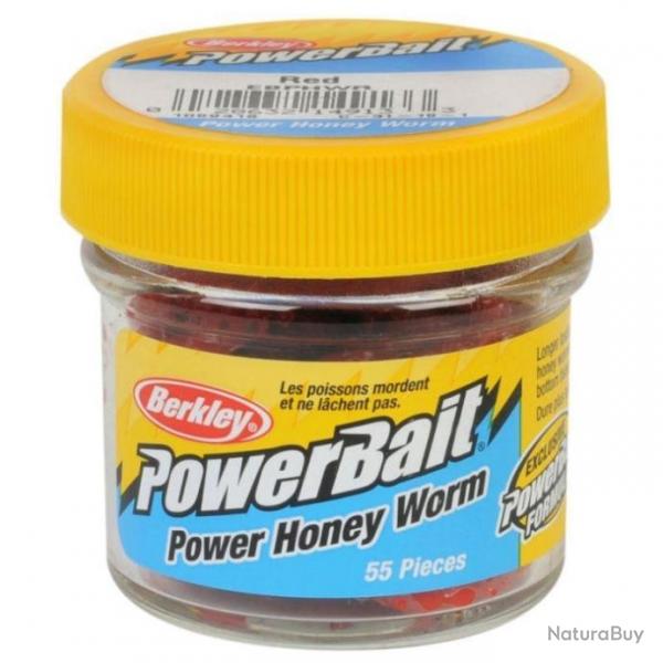 Appt Berkley PowerBait Honey Worm - Par 55 Red - Red