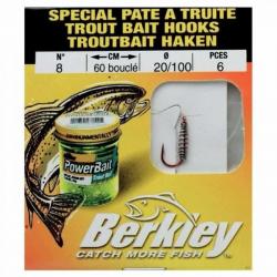 Hameçons à pâte Berkley Trout Bait - Par 6 - 10