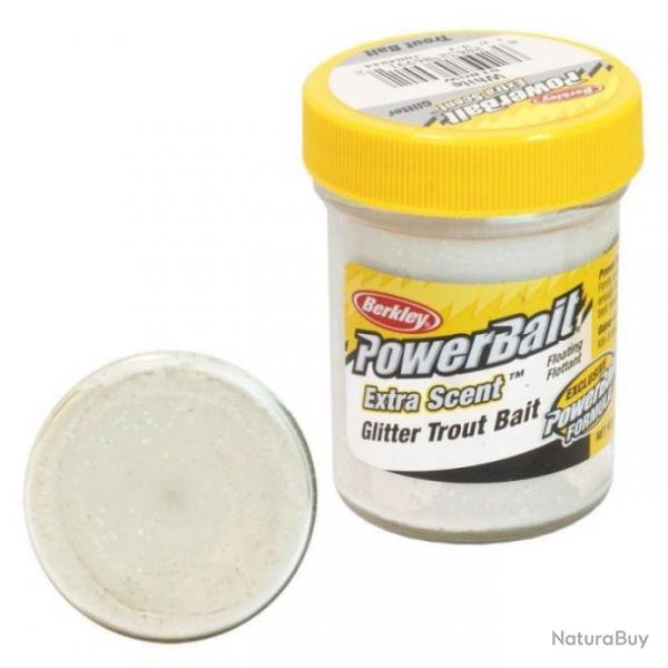 Pte  truite Berkley PowerBait Select Glitter Trout Bait - White