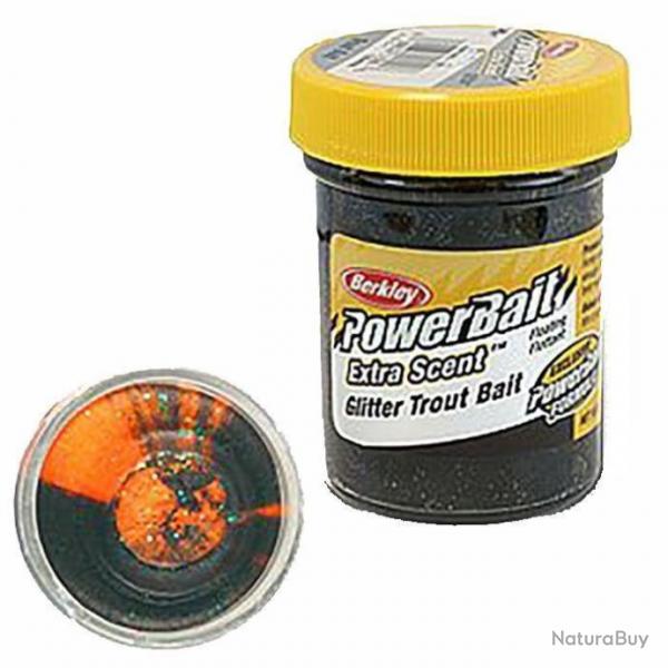 Pte  truite Berkley PowerBait Select Glitter Trout Bait Black Orang - Black Orange