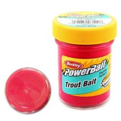 Pâte à truite Berkley PowerBait Biodegradable Trout Bait Pink - Fluo Red