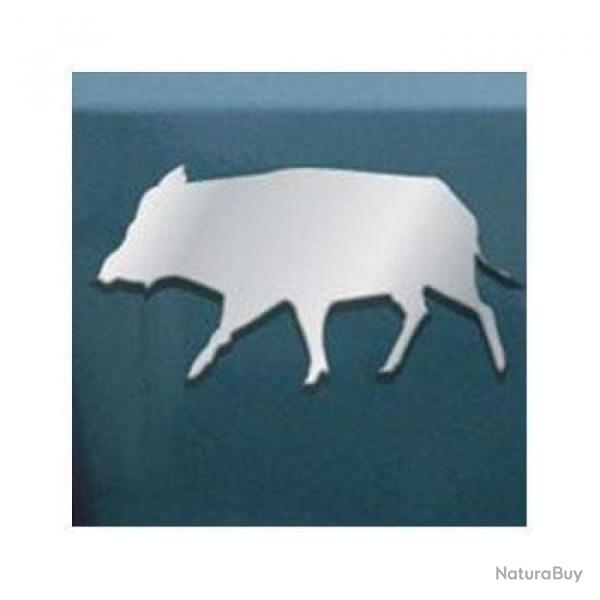 Logo chrom ROC IMPORT 3D - Sanglier