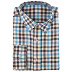 Chemise de chasse à carreaux Somlys Bleu