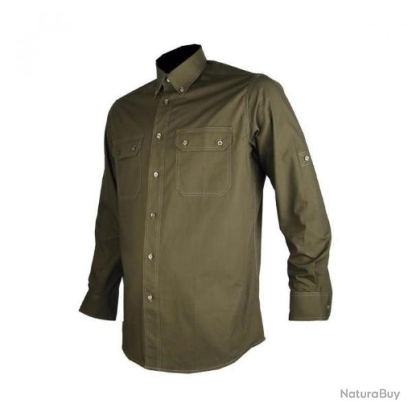 Chemise de chasse Coton Ripstop Transformable Somlys Vert