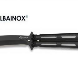Couteau PAPILLON fantaisie Noir Intense  lame de 10.3 cm