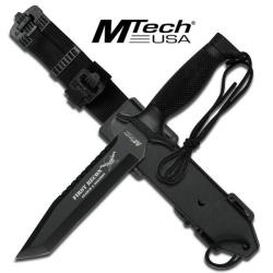 Couteau de Survie Tactical "First Recon" Marque MTECH Acier 440 MT676TB