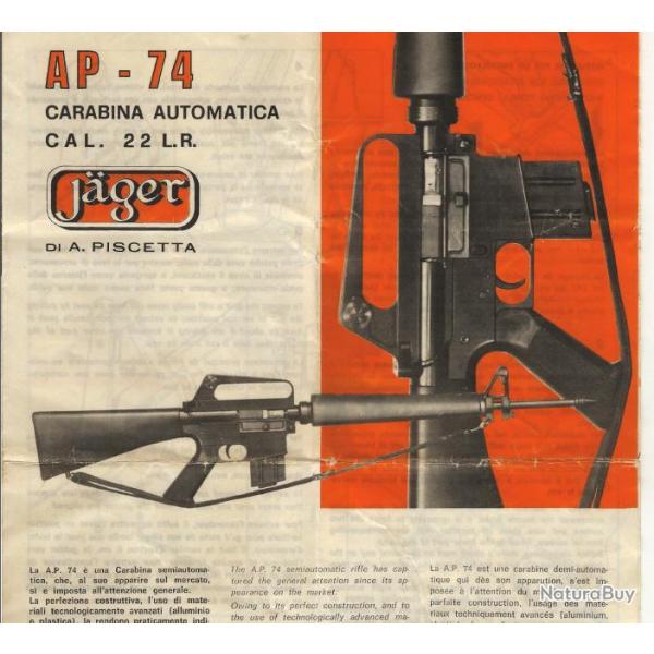 Notice carabine JAGER AP74