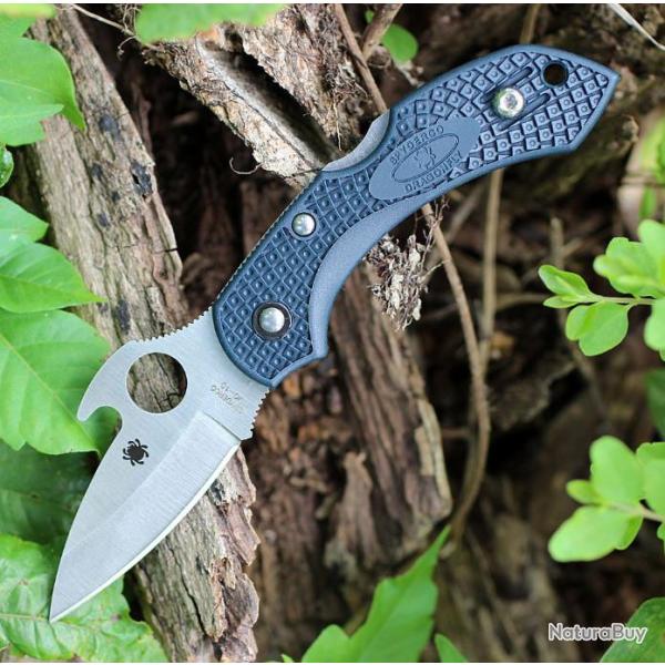 Couteau Spyderco Dragonfly 2 Emerson Lame Acier VG-10 Manche FRN Lockback Made In Japan SC28PGYW2