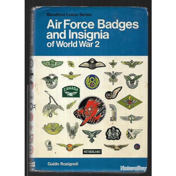 air force badges and insigna of world war 2 de guido rosignoli , insignes et badges aviation 2gm