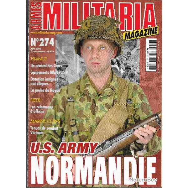 Militaria magazine N 274 us army normandie , heer ceinturons d'officier, marine corps vietnam