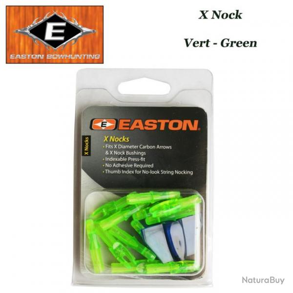 EASTON Encoches intrieures X Nocks 12 Pack Vert