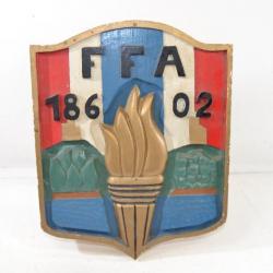 Plaque murale à identifier FFA 186 02, Forces Françaises en Allemagne ? Civil ou Militaire ? insigne