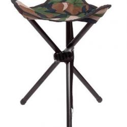 TREPIED / SIEGE DE REPOS 3 PIEDS ALUMINIUM ALU PLIANT CAMOUFLAGE CAMO WOODLAND MILTEC