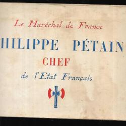 le maréchal de france pétain chef de l'état français , livret à l'italienne texte et photos