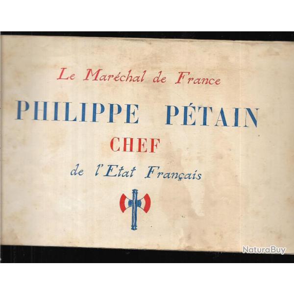 le marchal de france ptain chef de l'tat franais , livret  l'italienne texte et photos