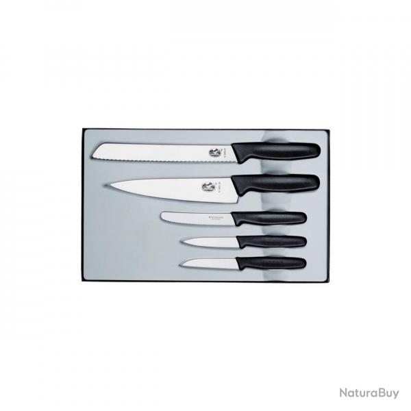 Victorinox - Coffret 5 Couteaux Noir - 5.1163.5