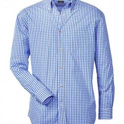 Chemise à carreaux bleu/blanc (Couleur: Bleu/Blanc, Taille: L)