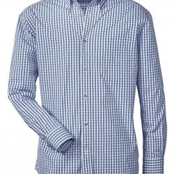 Chemise à carreaux bleu/blanc (Couleur: Bleu/Blanc, Taille: XXL)