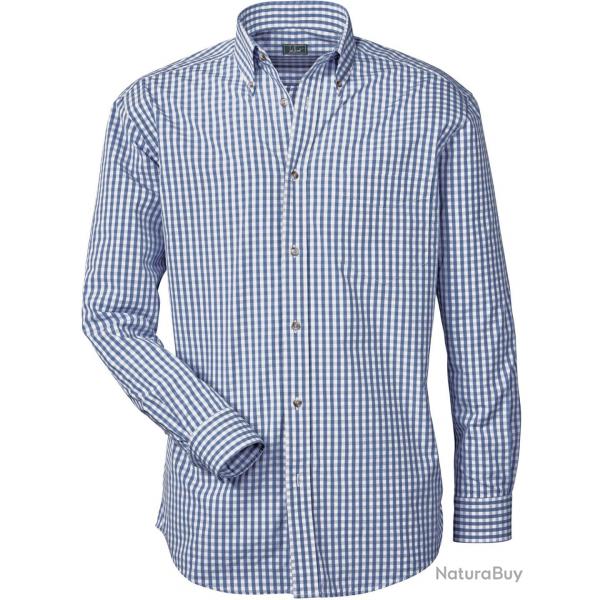 Chemise  carreaux bleu/blanc (Couleur: Bleu/Blanc, Taille: XXL)