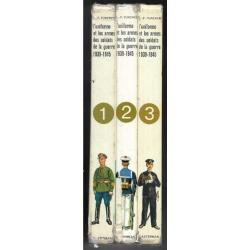 3 volumes funcken l'uniformes 39-45 état moyen voir descriptif + l'armée française 1939-1940