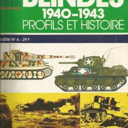 connaissance de l'histoire ,blindés 1940-1943 et 1944-1945 .profils et histoire. panzers. tanks