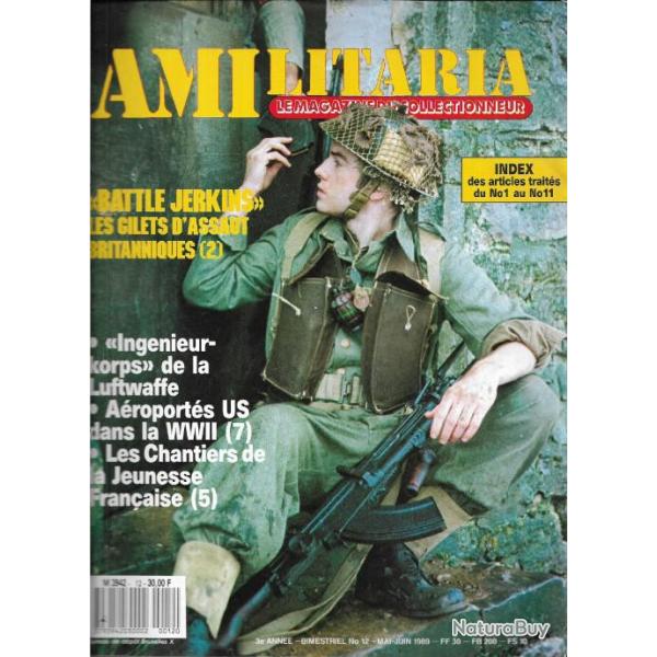 amilitaria n12 battle jerkins gilets d'assaut britannique, chantiers de la jeunesse (5) ,paras us(7