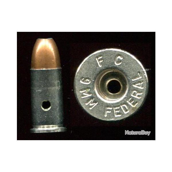 9 mm FEDERAL - Rare calibre US trs peu produit et plus fabriqu.