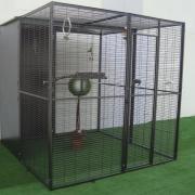 Festnight volière Oiseaux XXL Cage Oiseau Cage Perroquet XXL voliere  Exterieur pour Oiseaux Grande Cage Oiseaux Cage Oiseaux Interieur Aluminium