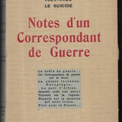 notes d'un correspondant de guerre 1939-1940 le suicide jacques henti lefebvre  drole de guerre et c