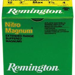 Remington NITRO cal 12 76. culot de 20. 53 gr. Cartouches Remington Nitro Magnum longue distance Cal