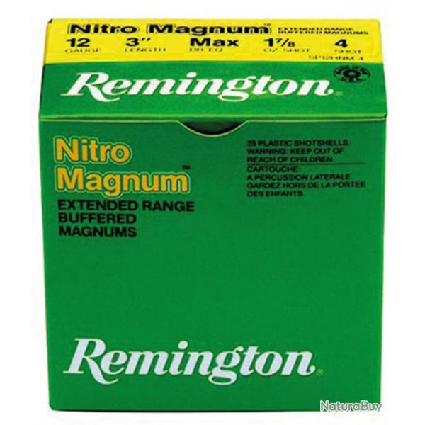 Cartouches Remington Nitro Magnum longue distance Cal. 12 76 Cartouches Remington Nitro Magnum longu