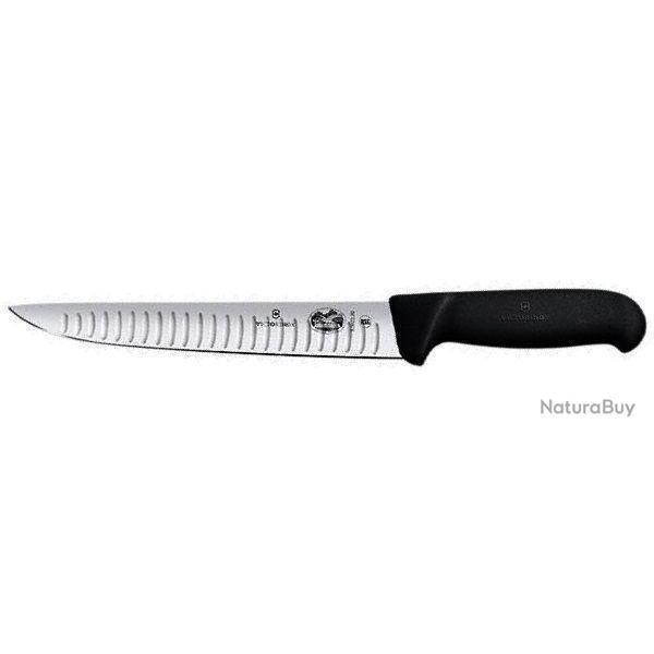 Couteau  saigner alvol 20 cm Victorinox Fibrox noir