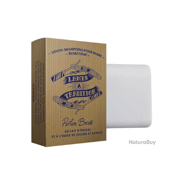Savon-shampoing  barbe bois Lames et Tradition