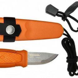Eldris neck knife kit Morakniv burnt orange