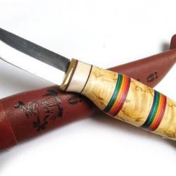 Couteau de chasse traditionnel lapon Rainbow de Wood Jewel