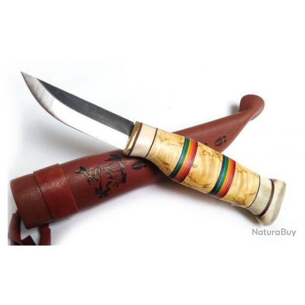 Couteau de chasse traditionnel lapon Rainbow de Wood Jewel