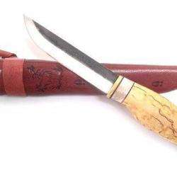 Couteau de chasse traditionnel finlandais Wood Jewel Vuolu 10