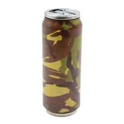 Canette Isotherme 500ml acier inox camo CE Ø 7cm H19 cm