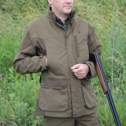 veste imperméable de chasse kaki avec capuche détachable Taille 1